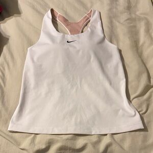 Nike White Racerback Tank